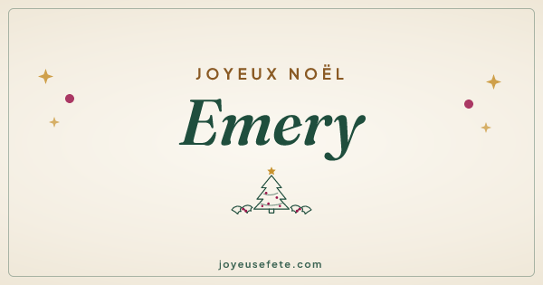 Image « Joyeux Noël Emery » au format large
