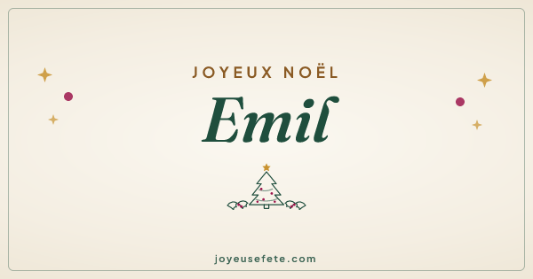 Image « Joyeux Noël Emil » au format large