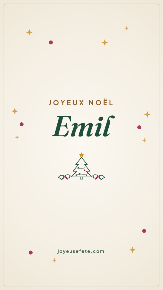 Image « Joyeux Noël Emil » au format story