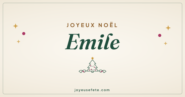 Image « Joyeux Noël Emile » au format large