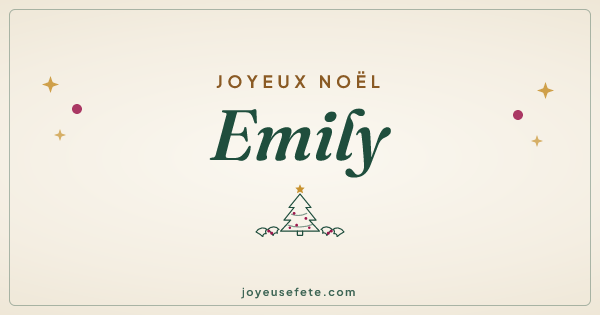 Image « Joyeux Noël Emily » au format large