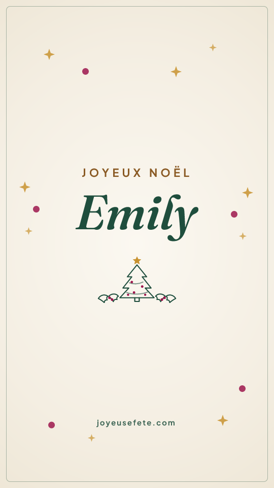Image « Joyeux Noël Emily » au format story
