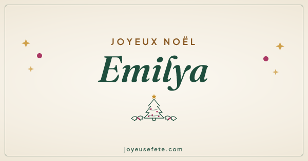 Image « Joyeux Noël Emilya » au format large
