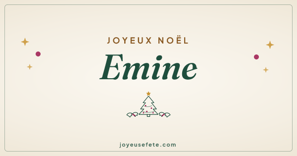 Image « Joyeux Noël Emine » au format large