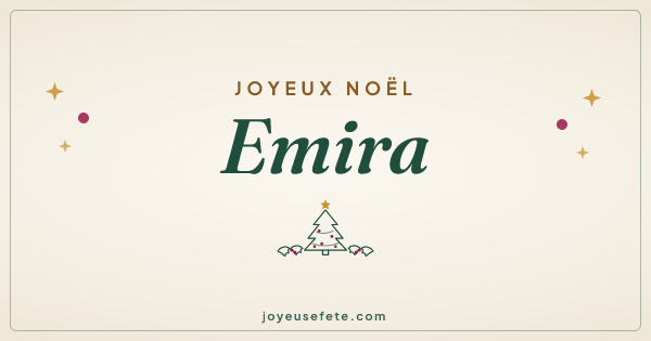 Image « Joyeux Noël Emira » au format large
