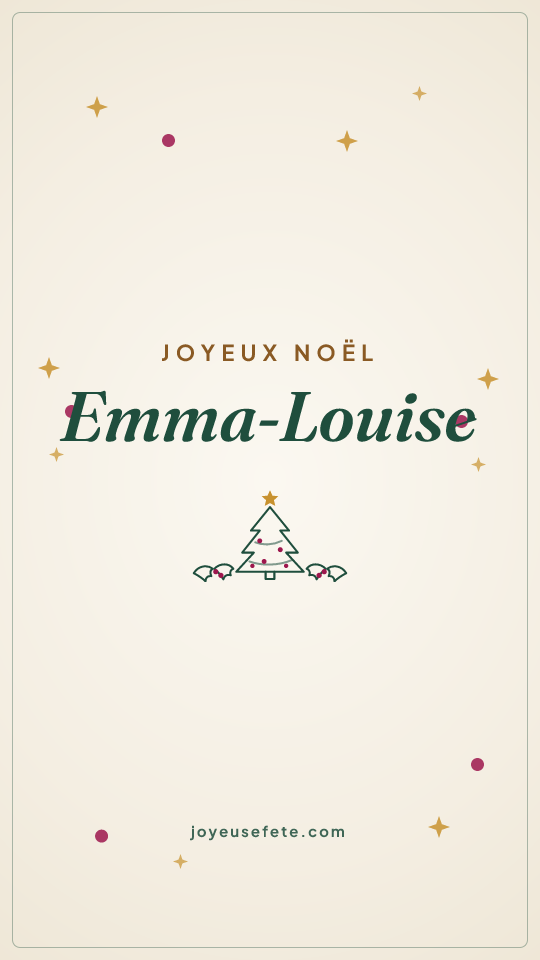 Image « Joyeux Noël Emma-Louise » au format story