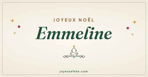 Image « Joyeux Noël Emmeline » au format large
