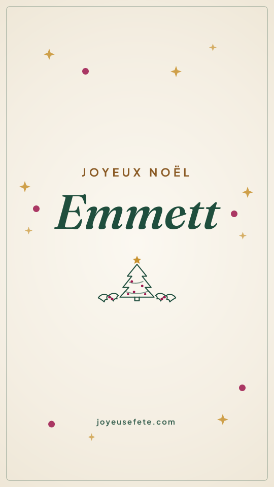 Image « Joyeux Noël Emmett » au format story