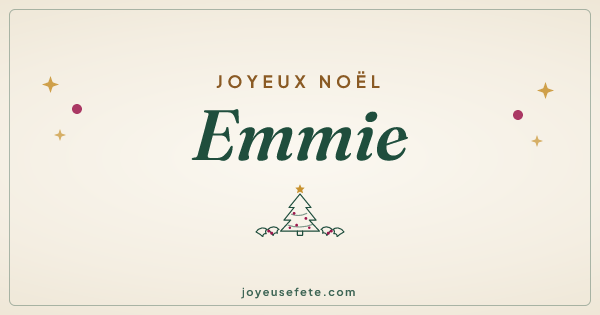 Image « Joyeux Noël Emmie » au format large