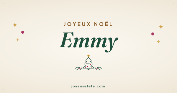 Image « Joyeux Noël Emmy » au format large