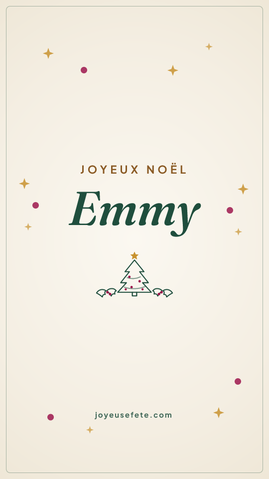 Image « Joyeux Noël Emmy » au format story