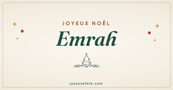 Image « Joyeux Noël Emrah » au format large