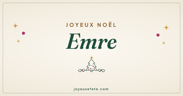 Image « Joyeux Noël Emre » au format large