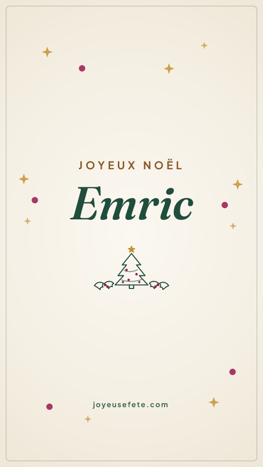 Image « Joyeux Noël Emric » au format story