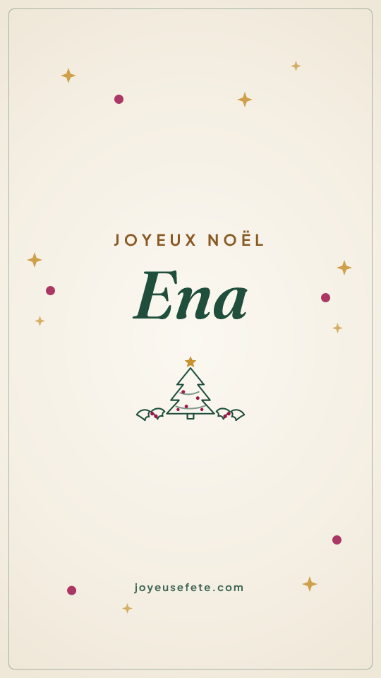 Image « Joyeux Noël Ena » au format story