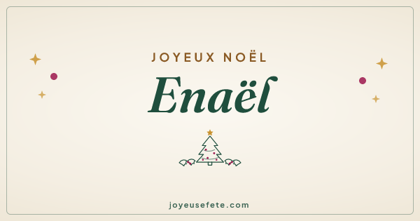 Image « Joyeux Noël Enaël » au format large
