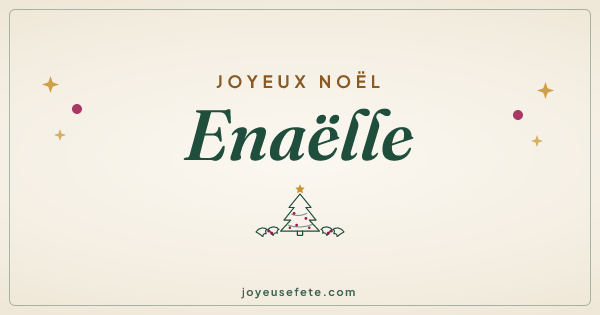 Image « Joyeux Noël Enaëlle » au format large
