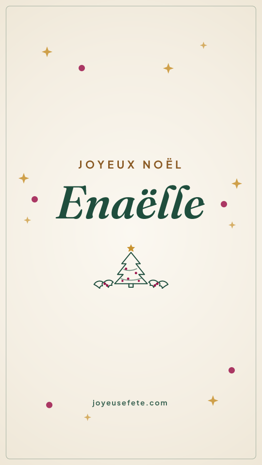 Image « Joyeux Noël Enaëlle » au format story