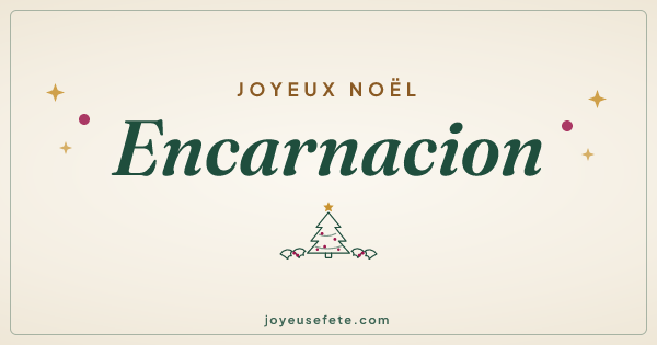 Image « Joyeux Noël Encarnacion » au format large