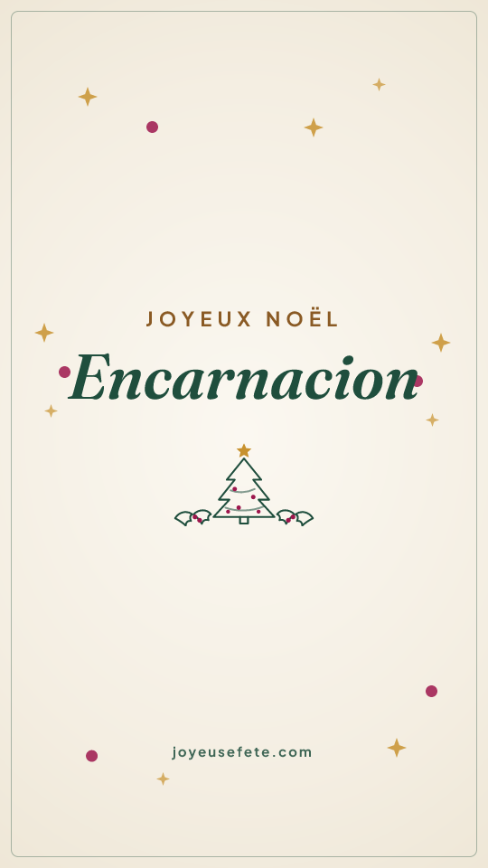 Image « Joyeux Noël Encarnacion » au format story