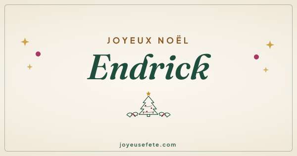 Image « Joyeux Noël Endrick » au format large