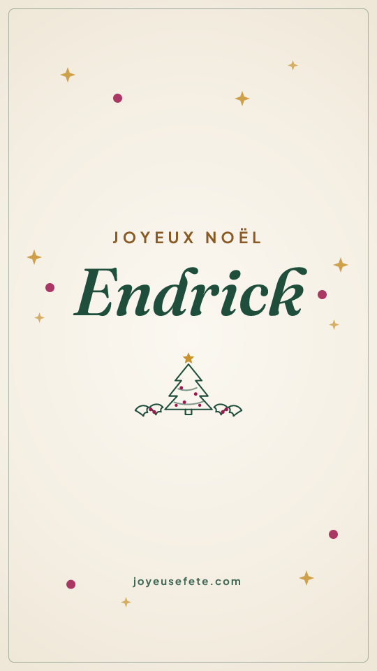 Image « Joyeux Noël Endrick » au format story
