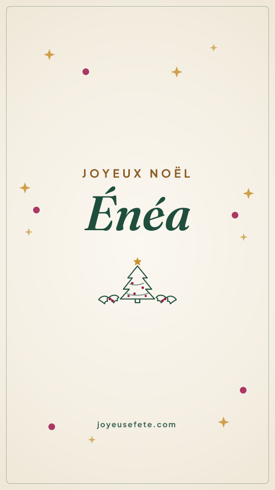 Image « Joyeux Noël Enéa » au format story