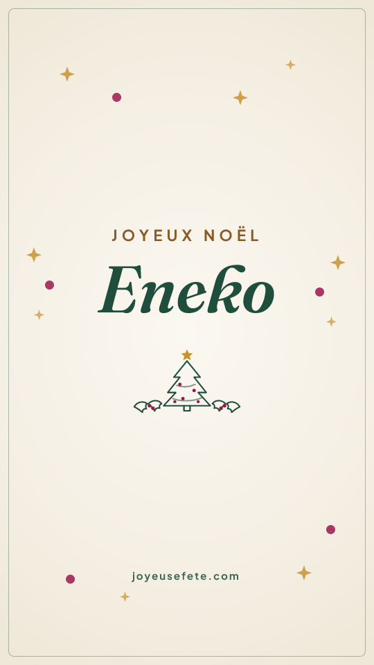 Image « Joyeux Noël Eneko » au format story