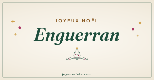 Image « Joyeux Noël Enguerran » au format large