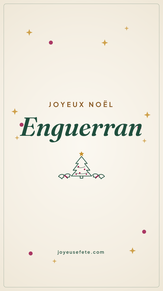 Image « Joyeux Noël Enguerran » au format story
