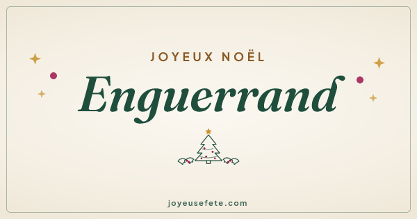 Image « Joyeux Noël Enguerrand » au format large