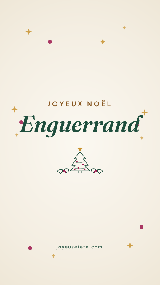 Image « Joyeux Noël Enguerrand » au format story