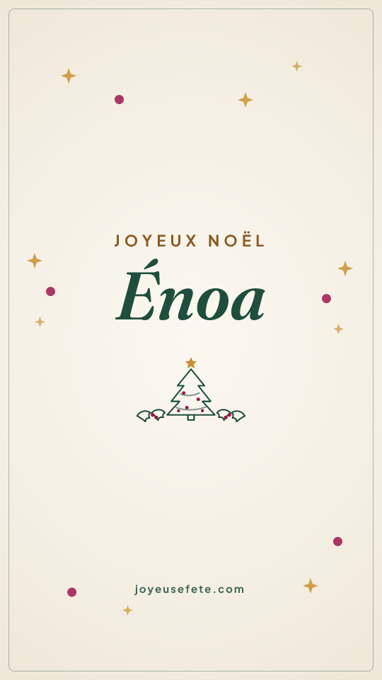 Image « Joyeux Noël Énoa » au format story