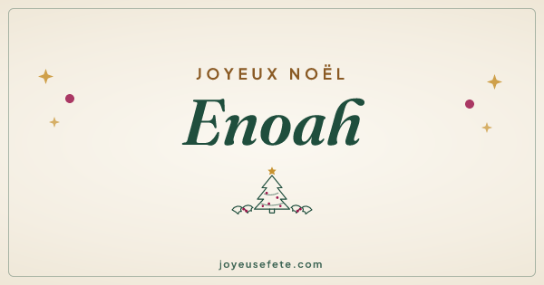 Image « Joyeux Noël Enoah » au format large