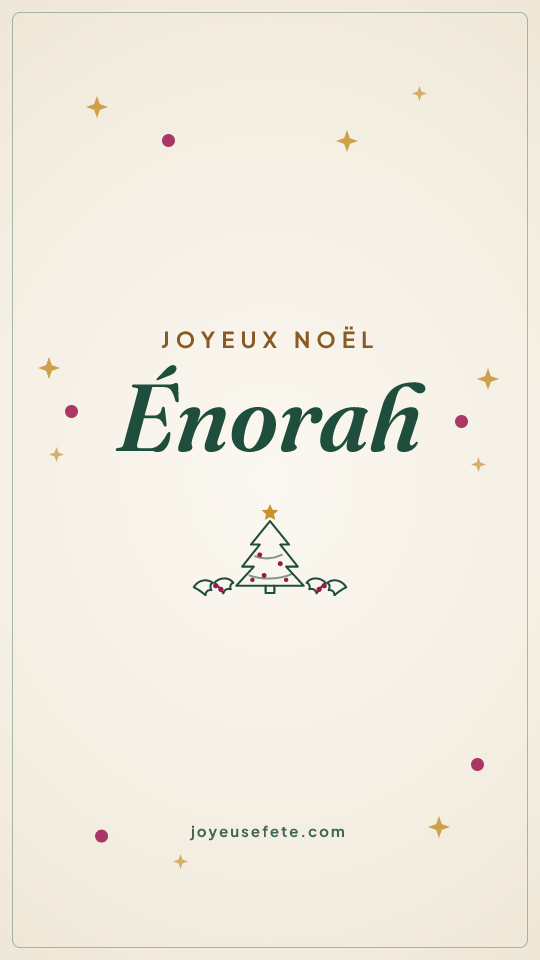 Image « Joyeux Noël Énorah » au format story