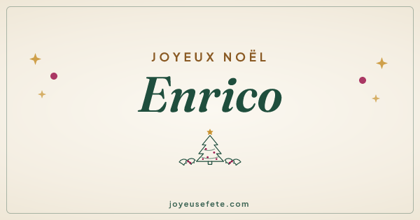 Image « Joyeux Noël Enrico » au format large