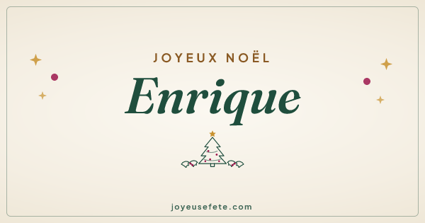 Image « Joyeux Noël Enrique » au format large