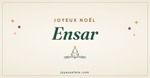 Image « Joyeux Noël Ensar » au format large