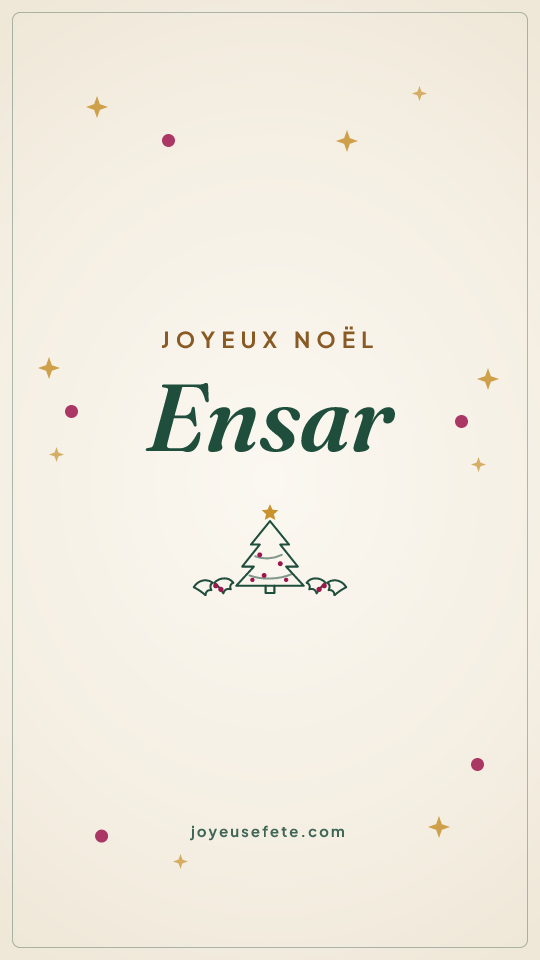Image « Joyeux Noël Ensar » au format story