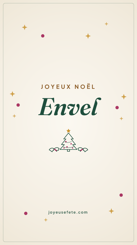 Image « Joyeux Noël Envel » au format story