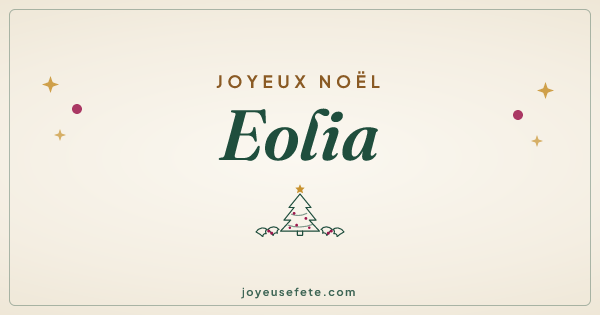 Image « Joyeux Noël Eolia » au format large
