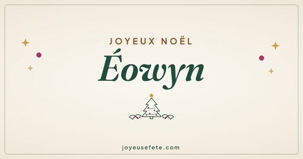 Image « Joyeux Noël Éowyn » au format large