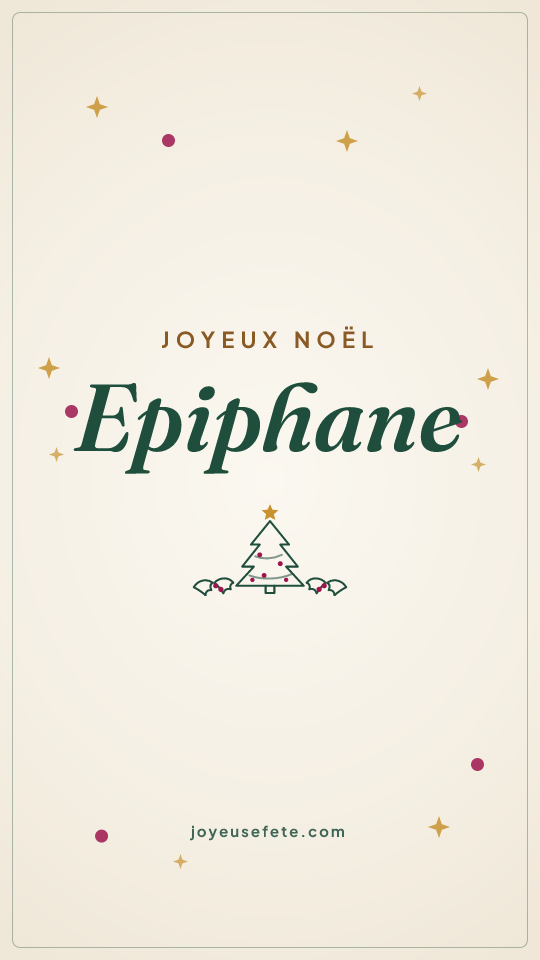Image « Joyeux Noël Epiphane » au format story