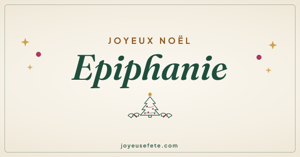Image « Joyeux Noël Epiphanie » au format large