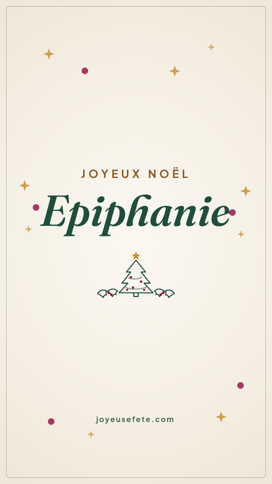 Image « Joyeux Noël Epiphanie » au format story