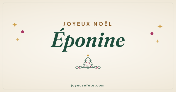 Image « Joyeux Noël Éponine » au format large