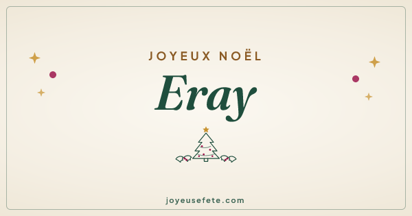 Image « Joyeux Noël Eray » au format large