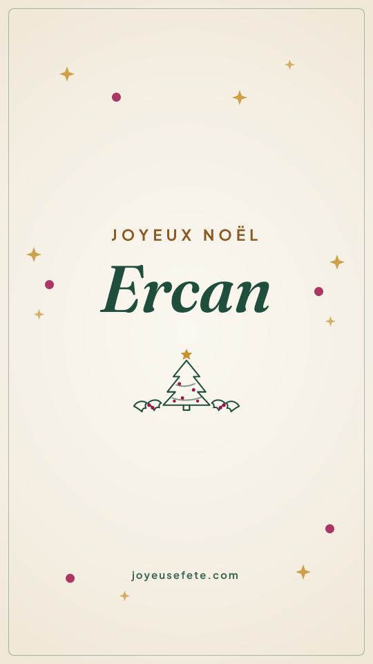 Image « Joyeux Noël Ercan » au format story