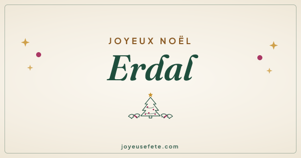 Image « Joyeux Noël Erdal » au format large
