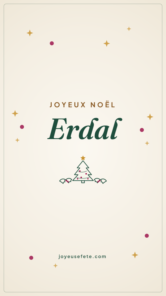 Image « Joyeux Noël Erdal » au format story